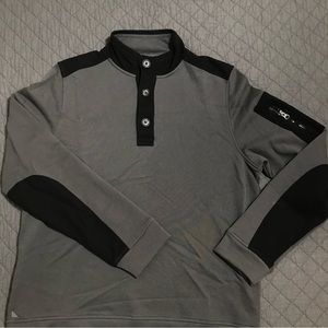 UNTUCKit Sweater Mens Medium Pullover Button Up Collard